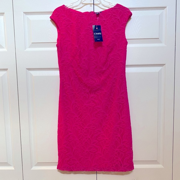 Chaps Dresses & Skirts - 🆕PINK CHAPS LACE BRAND NEW GORGEOUS DRESS YOU ARE GOING TO LOVE IT💗